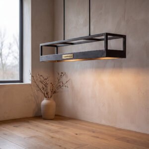 Jesmond Pendant in Blackened Steel