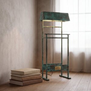Prescott Floor Lamp in Patinated Copper