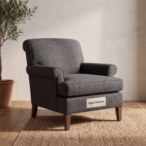 Foxton Wool Flannel Slipper Chair