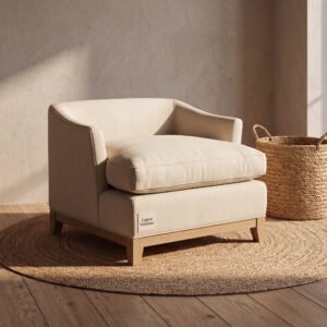 Lockwood Cotton Twill Ottoman