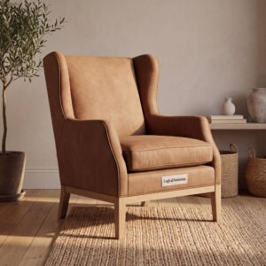 Vinemont Nubuck Leather Wing Chair