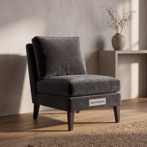 Foxton Mohair Velvet Slipper Chair