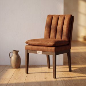 Thornbury Nubuck Leather Upholstered Chair
