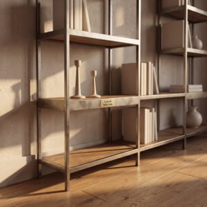 Yarrow Etagere in Brushed Nickel