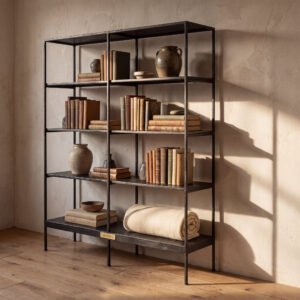 Merrow Etagere in Blackened Steel