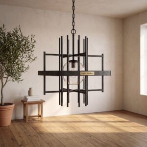 Oakhurst Pendant in Blackened Steel