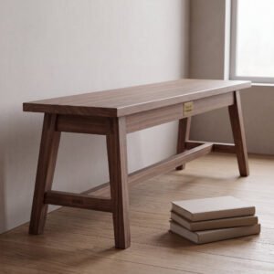 Alder Dining Bench in Walnut