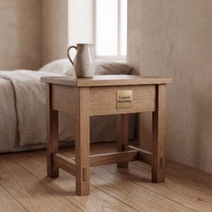Harlow Nightstand in White Oak