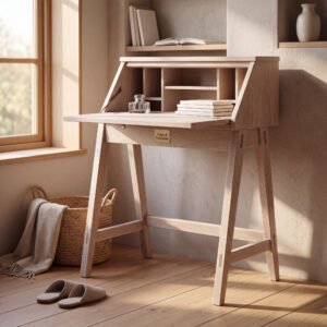Kingsley Secretary Desk in Rift Oak