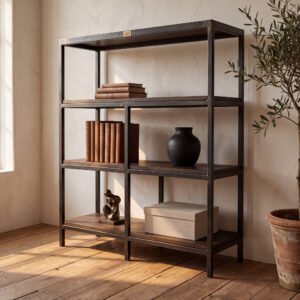 Redgate Etagere in Blackened Steel