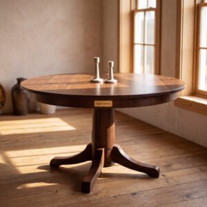Marlow Round Pedestal Table in Maple