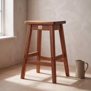 Fenwick Bar Stool in Sapele