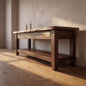Birchall Media Console in Rift Oak