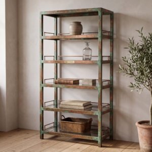 Whitfield Etagere in Patinated Copper