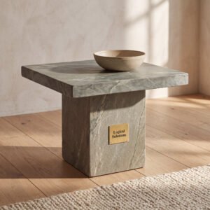 Merrow Slate Stone Side Table