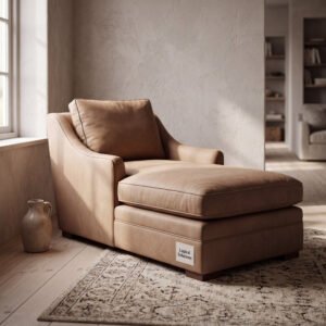 Montrose Nubuck Leather Chaise