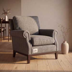 Wren Wool Flannel Upholstered Chair