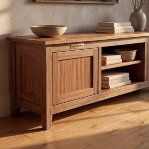 Danbury Media Console in Sapele