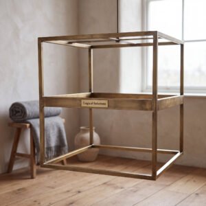 Uphill Pendant in Antique Brass