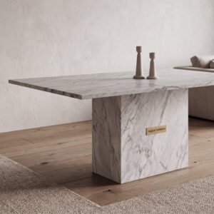 Danbury Quartzite Marble Dining Table