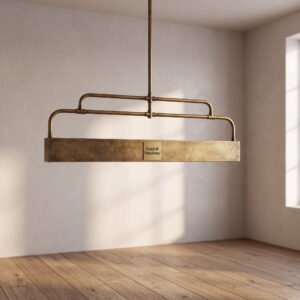 Ellery Pendant in Antique Brass