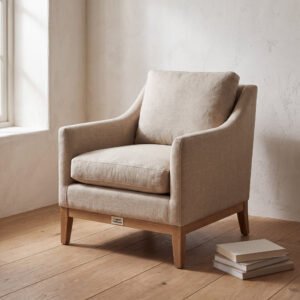 Jesmond Belgian Linen Upholstered Chair