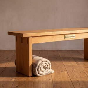 Roxbury Dining Bench in White Oak