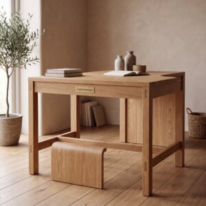 Sedgewick Writing Table in White Oak