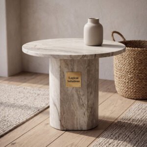 Marlow Quartzite Stone Side Table