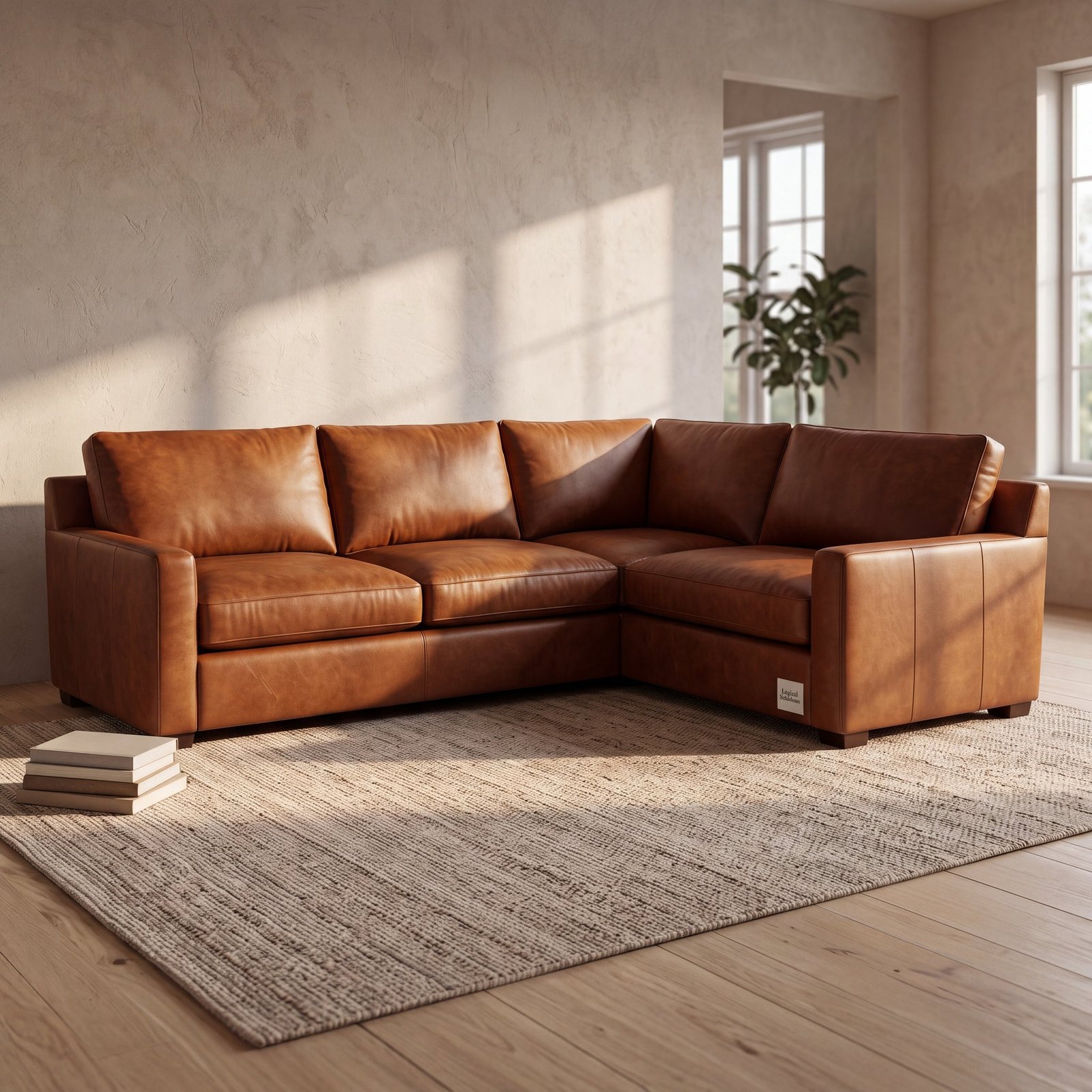 Ivywood Aniline Leather Sectional