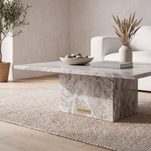 Chandler Quartzite Marble Coffee Table