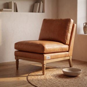 Redgate Aniline Leather Slipper Chair
