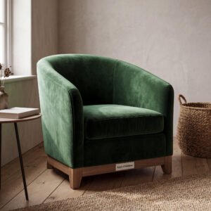 Harlow Mohair Velvet Armchair