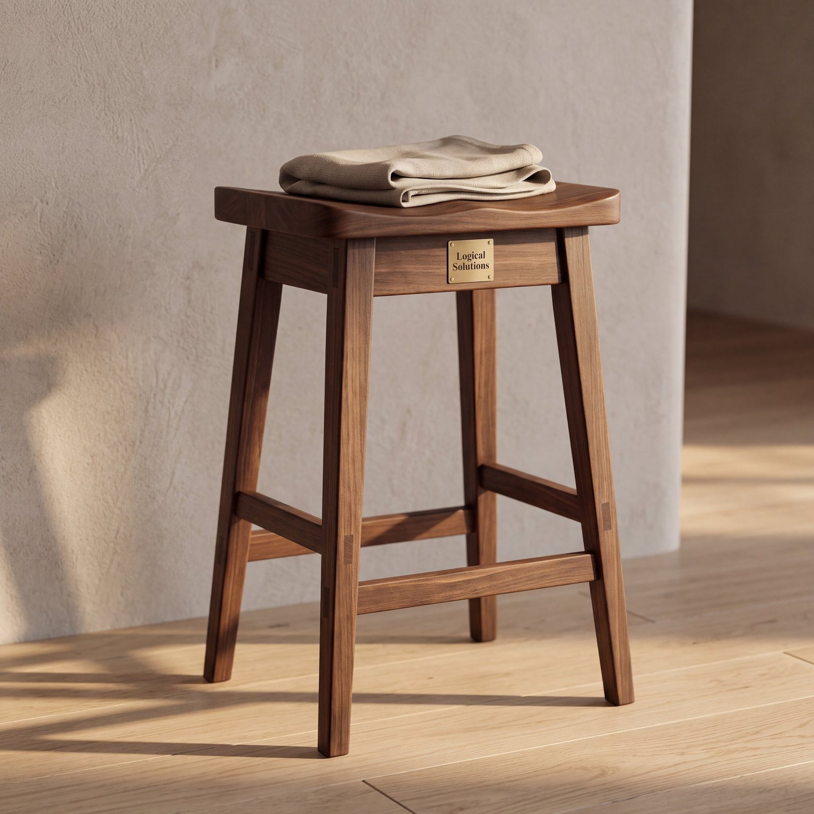 Foxton Bar Stool in Walnut