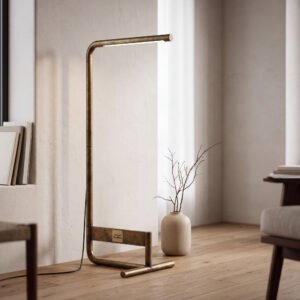 Sedgewick Floor Lamp in Antique Brass
