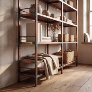 Northbrook Shelving Unit in Patinated Copper