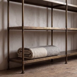 Ambleside Shelving Unit in Antique Brass