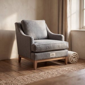 Ambleside Wool Flannel Slipper Chair