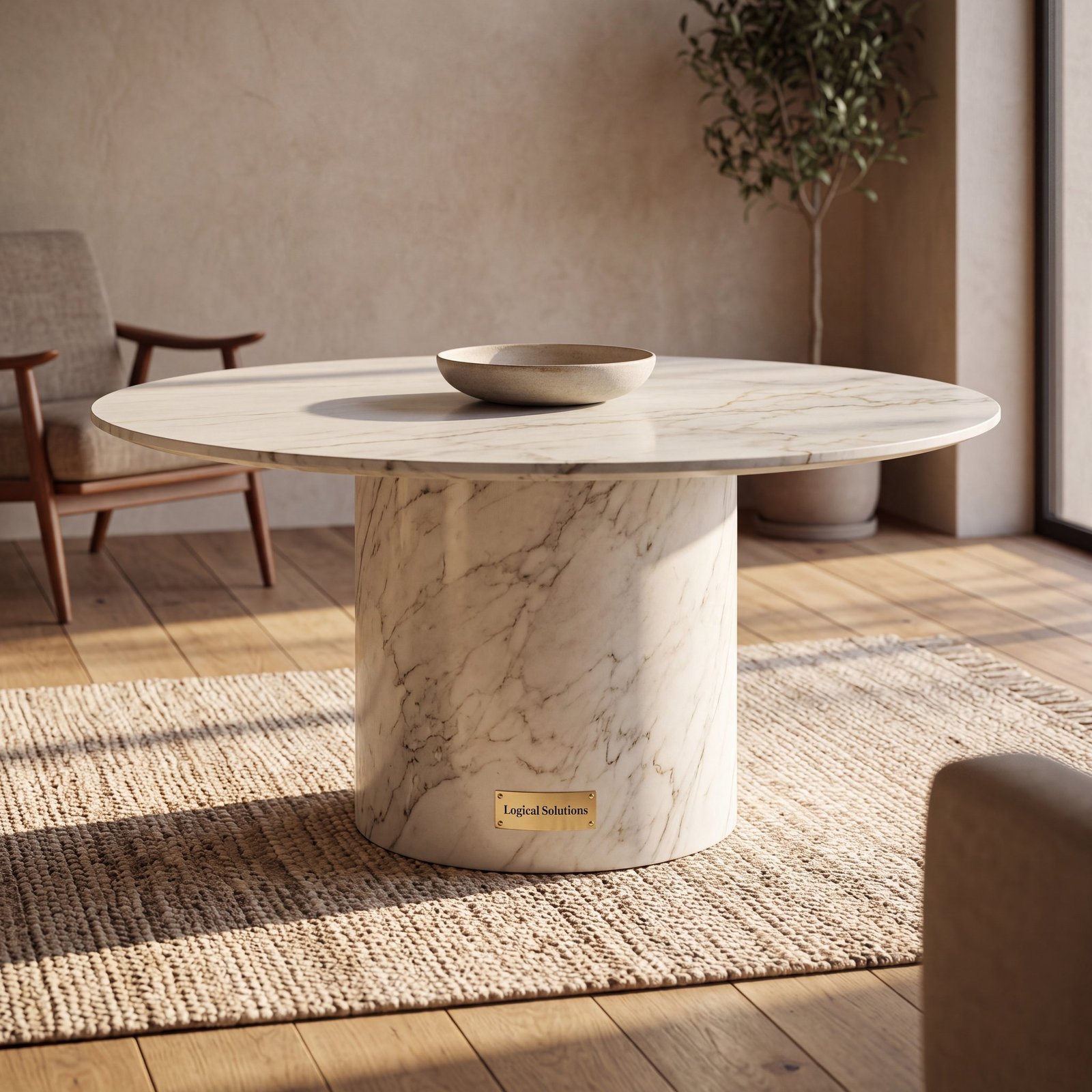 Chandler Quartzite Marble Dining Table
