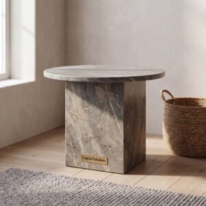 Hawthorne Soapstone Stone Side Table