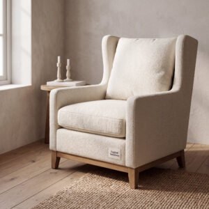 Prescott Boucle Wing Chair