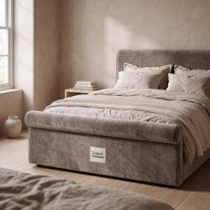 Foxton Mohair Velvet Upholstered Bed