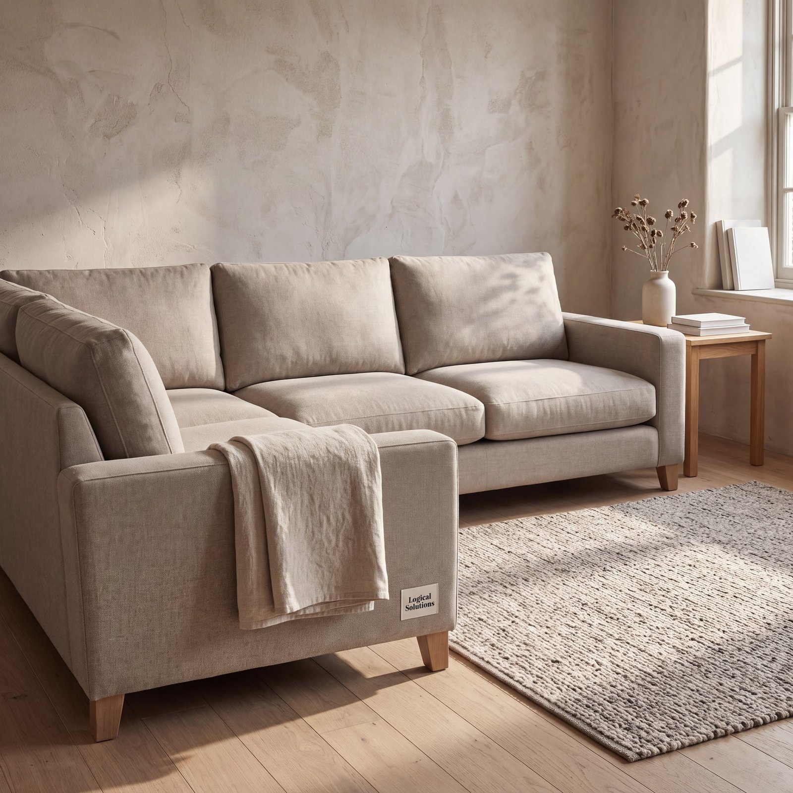 Harlow Brushed Cotton Sectional
