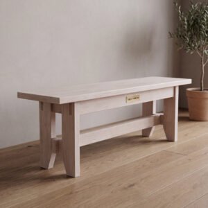 Foxton Dining Bench in Cherry