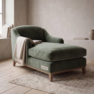 Chandler Mohair Velvet Chaise