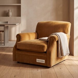 Oakhurst Mohair Velvet Upholstered Chair