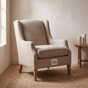 Stonebridge Belgian Linen Wing Chair