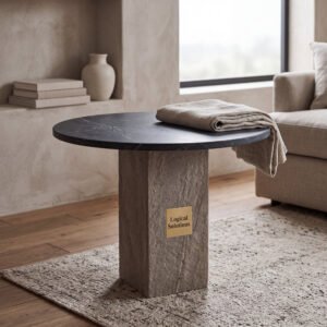 Glenmoor Slate Stone Side Table