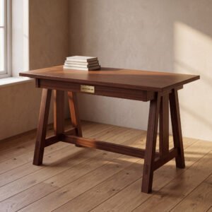 Wren Writing Table in Sapele
