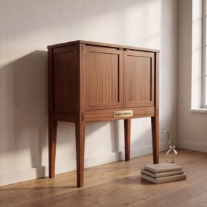 Wren Bar Cabinet in Sapele